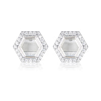 GEORGINI COMMONWEALTH COLLECTION BIRMINGHAM EARRINGS SILVER Bevilles Jewellers 