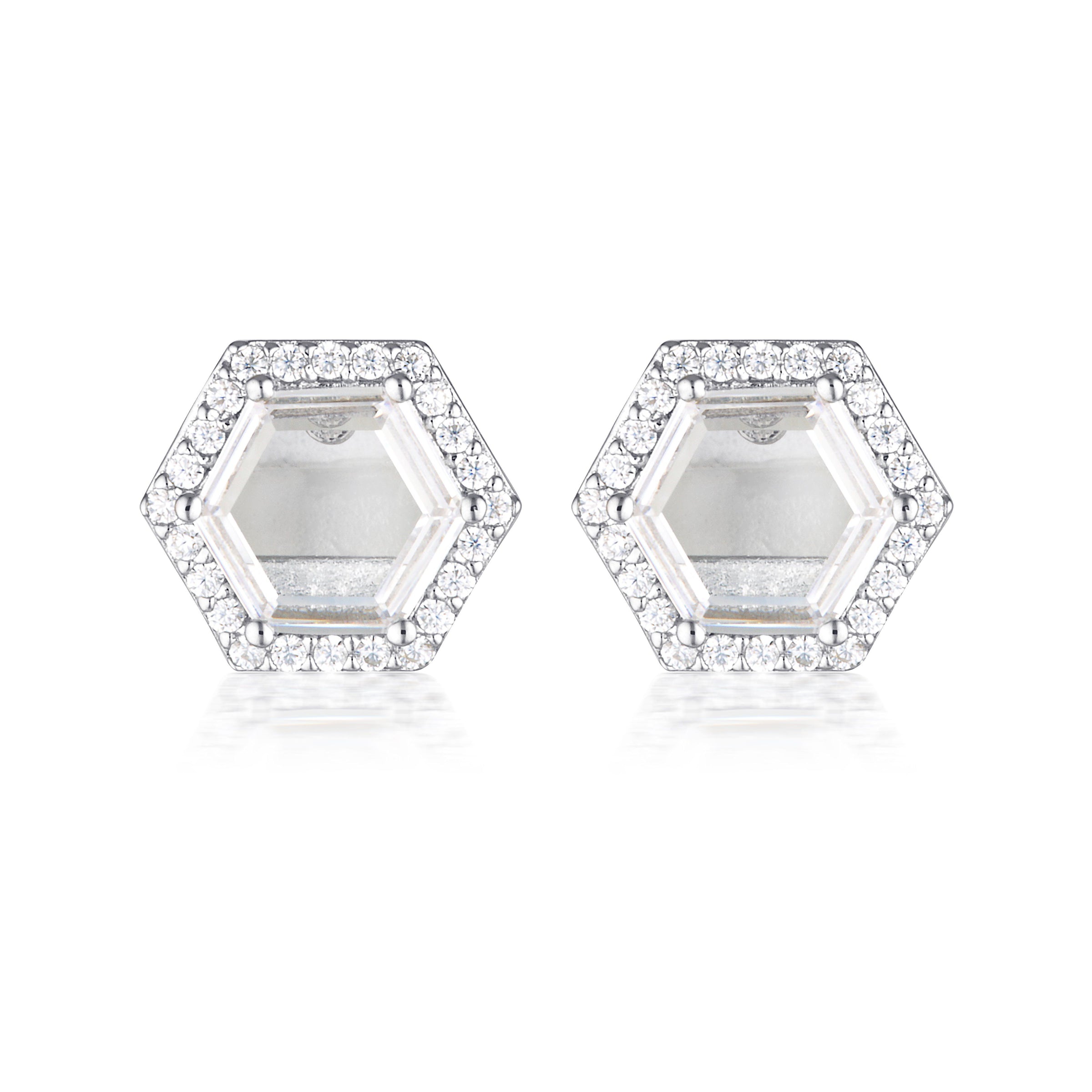 GEORGINI COMMONWEALTH COLLECTION BIRMINGHAM EARRINGS SILVER Bevilles Jewellers 