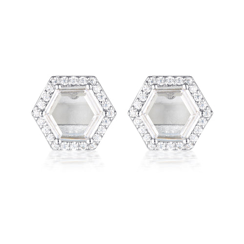 GEORGINI COMMONWEALTH COLLECTION BIRMINGHAM EARRINGS SILVER Bevilles Jewellers 