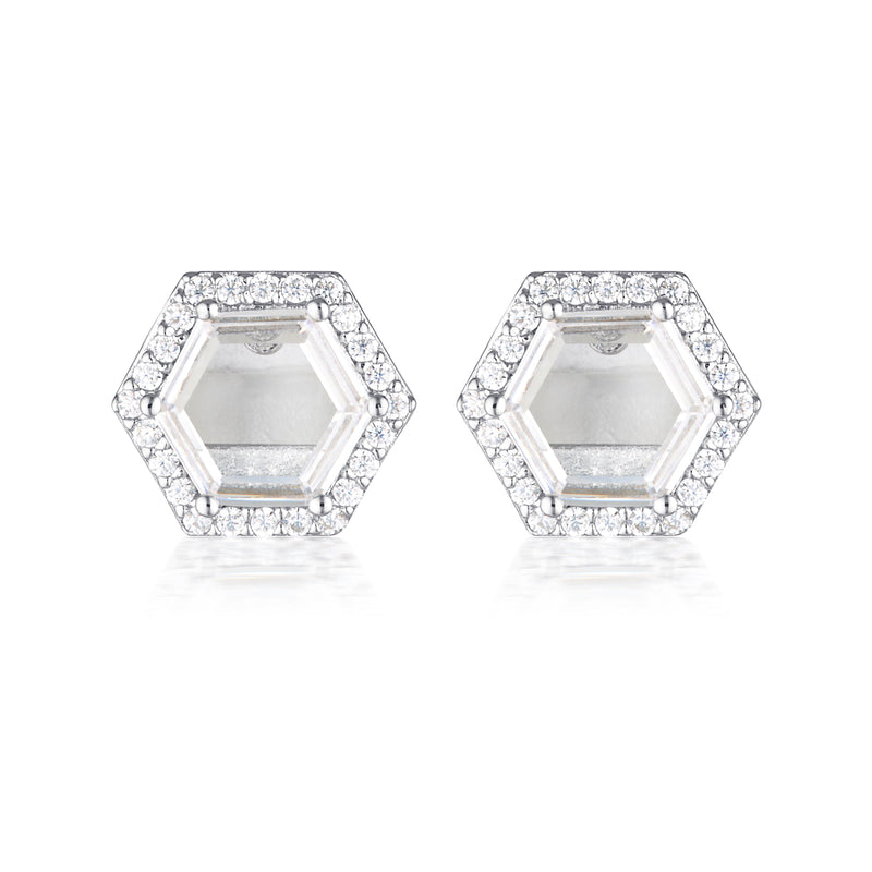 GEORGINI COMMONWEALTH COLLECTION BIRMINGHAM EARRINGS SILVER Bevilles Jewellers 
