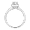 Love by Michelle Beville Halo Solitaire Ring with 0.65ct of Diamonds in 18ct White Gold Rings Bevilles 