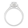 Love by Michelle Beville Halo Solitaire Ring with 1.00ct of Diamonds in 18ct White Gold Rings Bevilles 