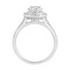 Love by Michelle Beville Double Halo Solitaire Ring with 1.05ct of Diamonds in 18ct White Gold Rings Bevilles 