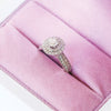 Love by Michelle Beville Double Halo Solitaire Ring with 1.05ct of Diamonds in 18ct White Gold Rings Bevilles 
