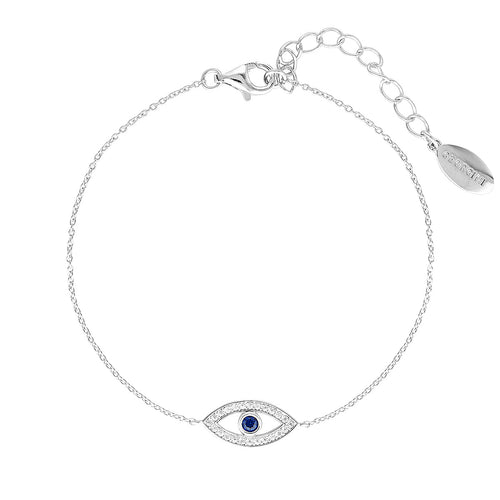 Georgini Rock Star Blue Evil Eye Silver Bracelet Georgini 