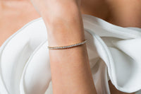 GEORGINI ICONIC BRIDAL VERA 2MM BRACELET GOLD Bevilles Jewellers 