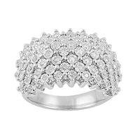 Sterling Silver 0.40ct Diamond Dress Ring Rings Bevilles 
