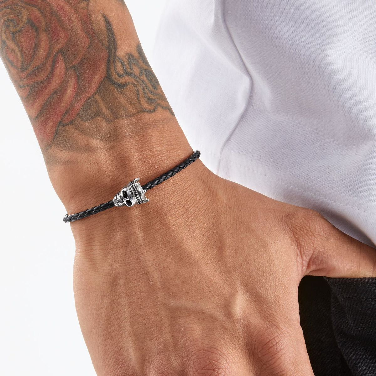 Thomas Sabo Leather Bracelet Skull Bracelet Thomas Sabo 