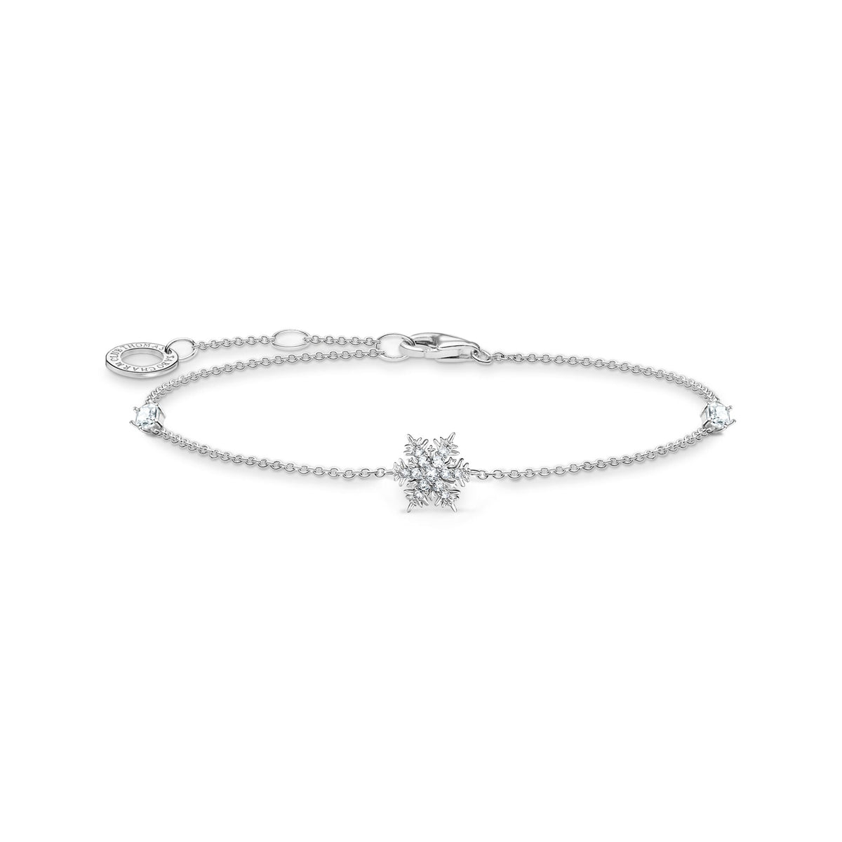 THOMAS SABO Bracelet snowflake with white stones silver Bracelets Thomas Sabo 