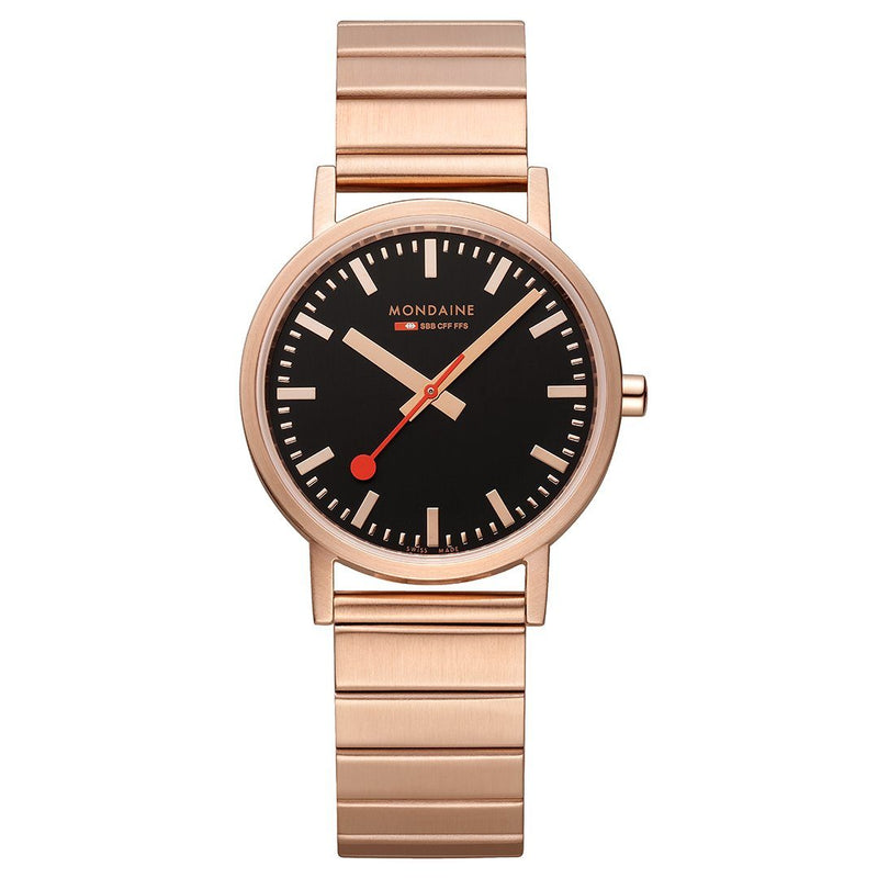 Mondaine Official Classic Rose Gold Watch 36mm - A660.30314.16SBR Watch Mondaine 