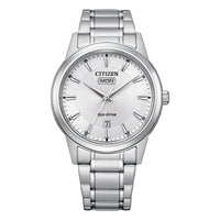 Citizen Dress Eco-Drive Men's White Watch AW0100-86A Watches Citizen 