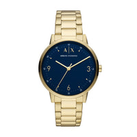 Armani Exchange Cayde Gold and Blue Men's Watch AX2749 Watches Armani Exchange 
