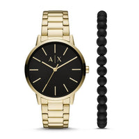 Armani Exchange Cayde Men's Gold Watch Gift Set AX7119 Watches Armani Exchange 