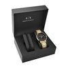 Armani Exchange Cayde Men's Gold Watch Gift Set AX7119 Watches Armani Exchange 