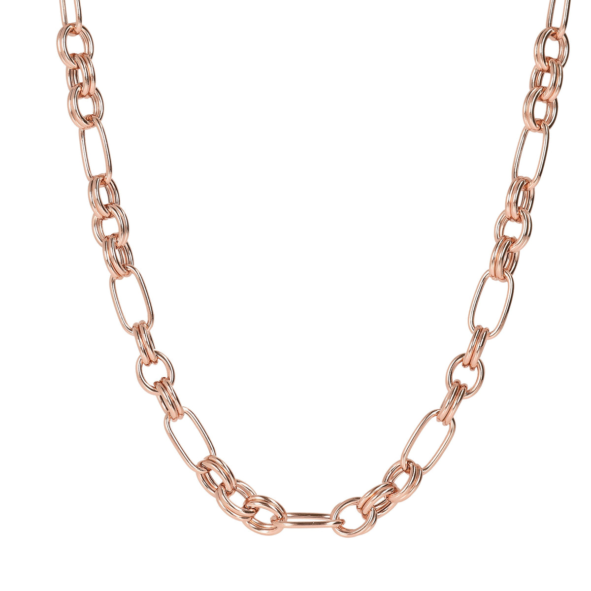 Bronzallure Alternate Oval Chain Necklace Necklaces Bronzallure 