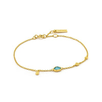 Ania Haie Turquoise Discs Bracelet - Gold Bracelets Ania Haie 