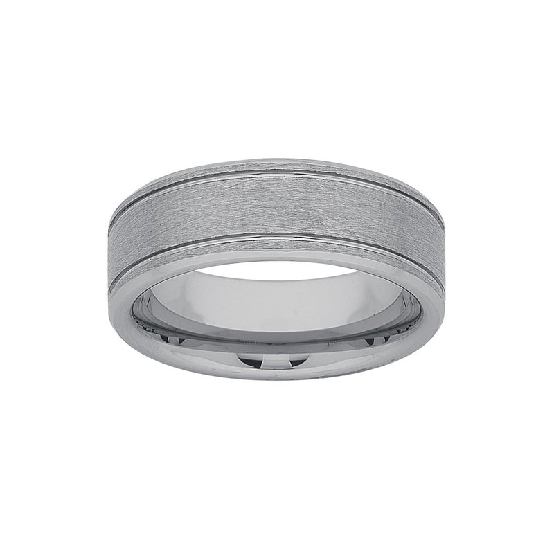 Stanton Made for Men Tungsten Ring 8mm Rings Bevilles 