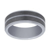 Stanton Made for Men Tungsten Polished Centre Ring 8mm Rings Stanton 