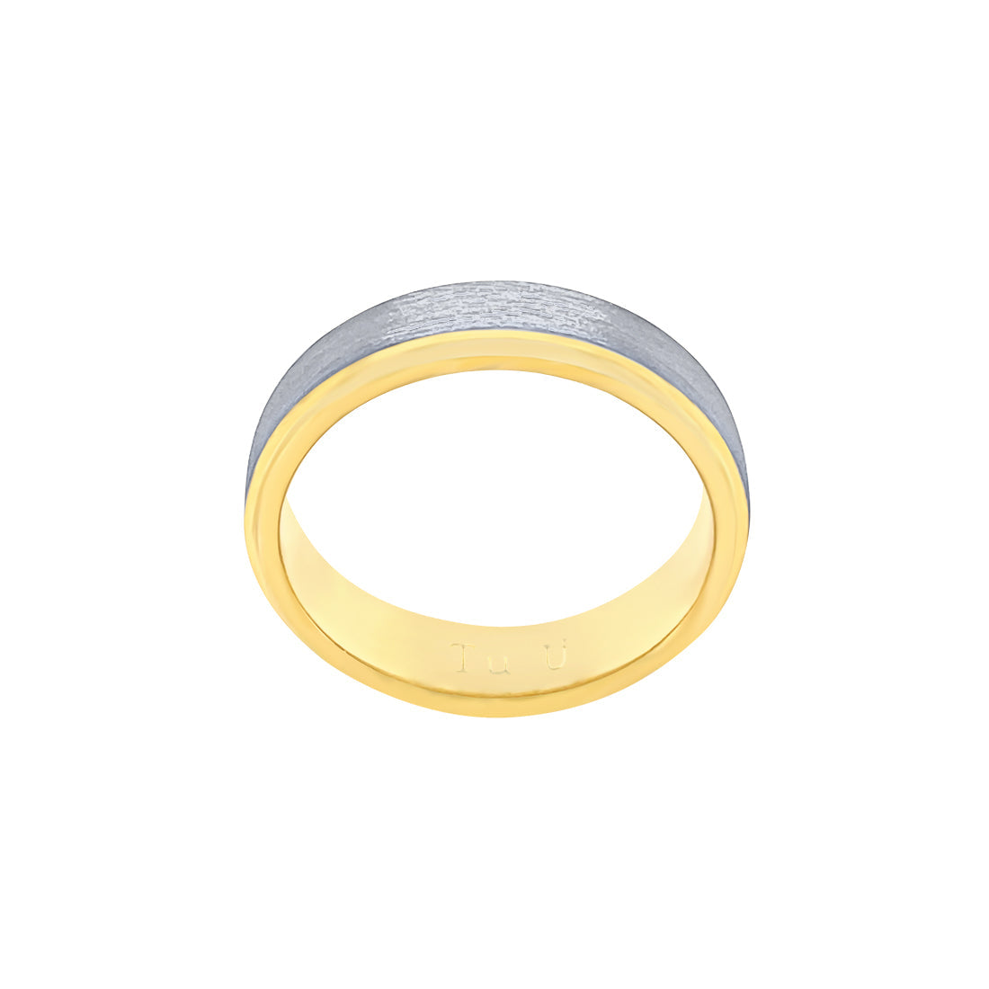 Stanton Made for Men Tungsten Yellow Gold Ring Rings Bevilles 