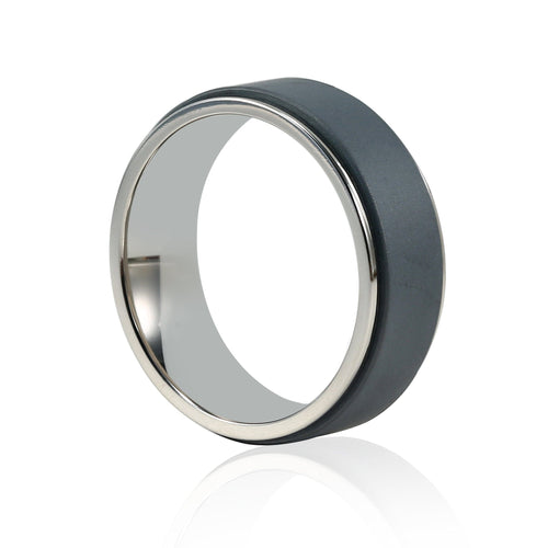 Stanton Made For Men Rotating Black Zirconium Ring Rings Bevilles 