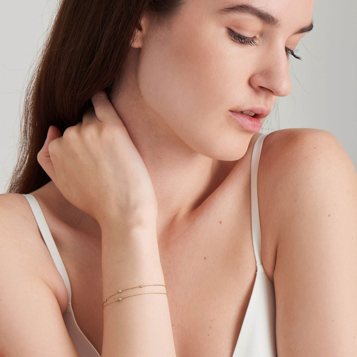 Ania Haie 14kt Gold Opal and White Sapphire Star Bracelet Bracelets Ania Haie 