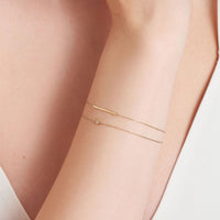 Ania Haie 14kt Gold Solid Bar Bracelet Bracelets Ania Haie 