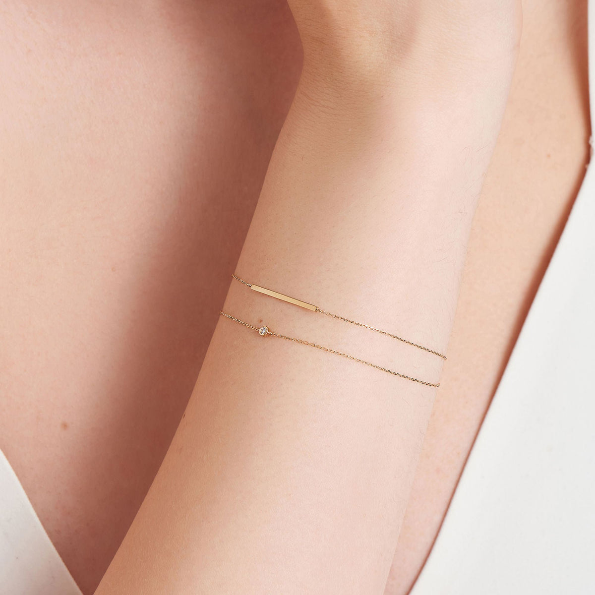 Ania Haie 14kt Gold Solid Bar Bracelet Bracelets Ania Haie 