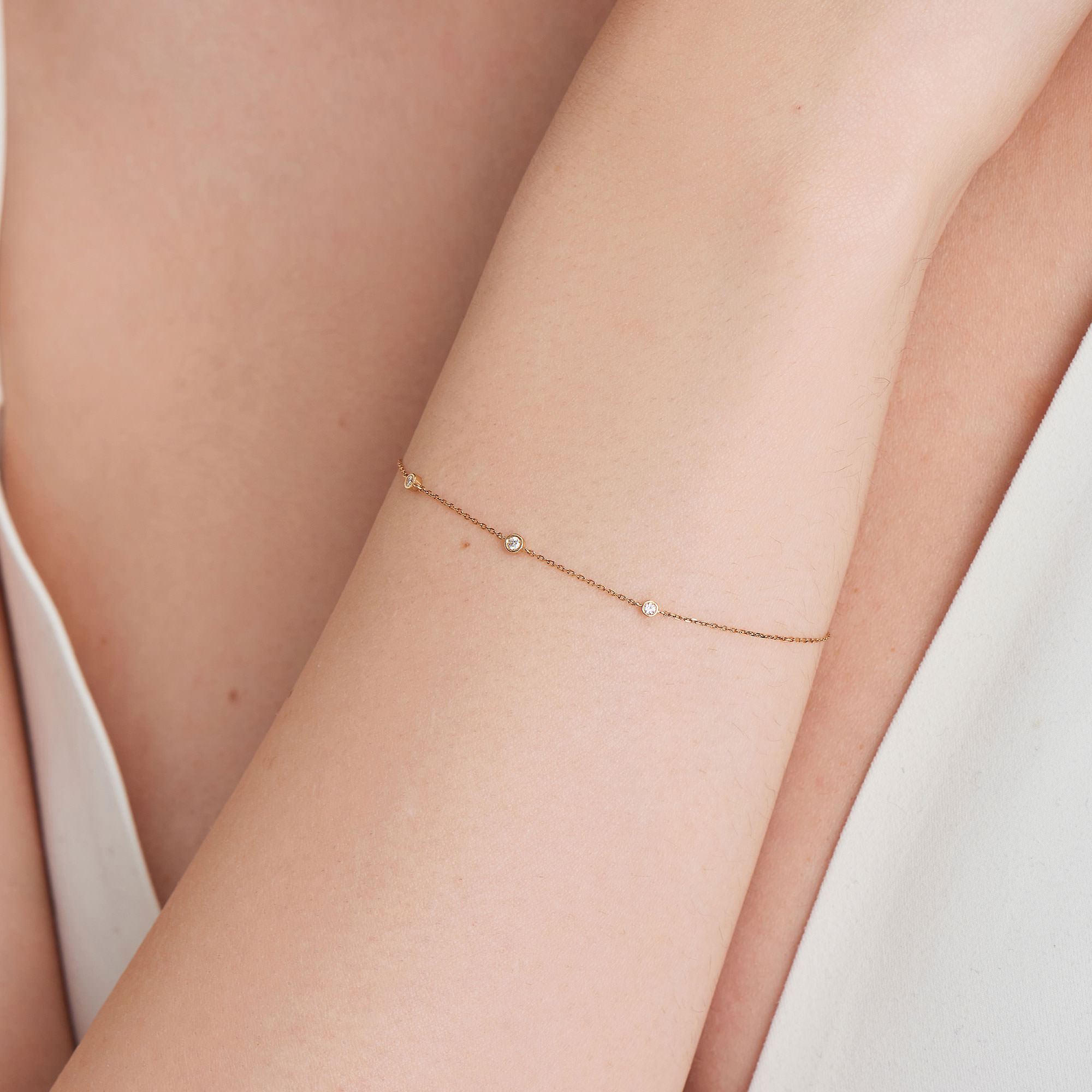 Ania Haie 14kt Gold Triple Natural Diamond Bracelet Bracelets Ania Haie 