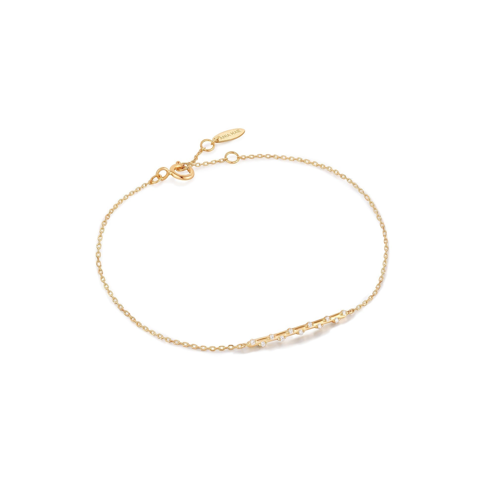 Ania Haie 14kt Gold Stargazer Natural Diamond Bar Bracelet Bracelets Ania Haie 
