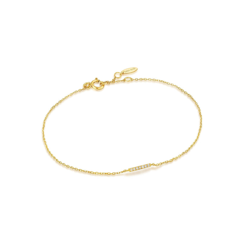 Ania Haie 14kt Gold Magma Diamond Bar Bracelet Bracelets Ania Haie 