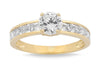 9ct Yellow Gold Cubic Zirconia Ring Rings Bevilles 