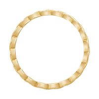 9ct Yellow Gold Cubic Zirconia Bezel Set Stackable Ring Rings Bevilles 