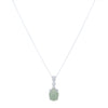 Sterling Silver Diamond Set Jade Jewellery Set Jewellery Sets Bevilles 