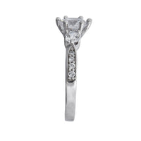 Cubic Zirconia Claw Set Ring in Sterling Silver Rings Bevilles 