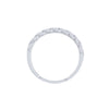 Cubic Zirconia & Curb Two Ring Set in Sterling Silver Rings Bevilles 