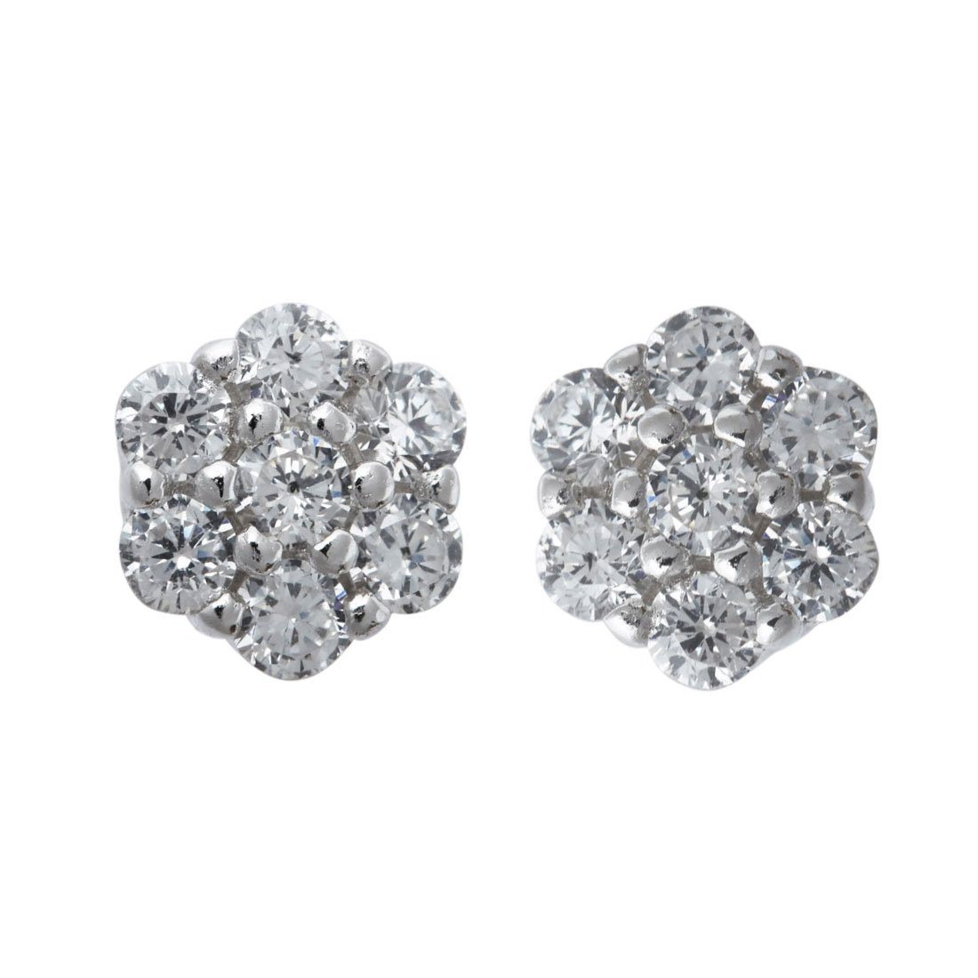 Children's Flower Cubic Zirconia Stud Earrings Earrings Bevilles 