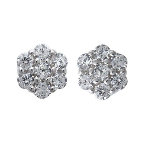 Children's Flower Cubic Zirconia Stud Earrings Earrings Bevilles 