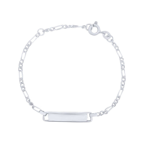 Children's Sterling Silver Figaro ID Bracelet Bracelets Bevilles 