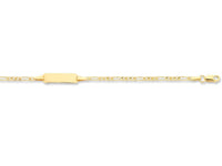 Children's 9ct Yellow Gold ID Bracelet Bracelets Bevilles 
