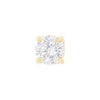 9ct Yellow Gold 4mm Stud Earring with Cubic Zirconia Earrings Bevilles 