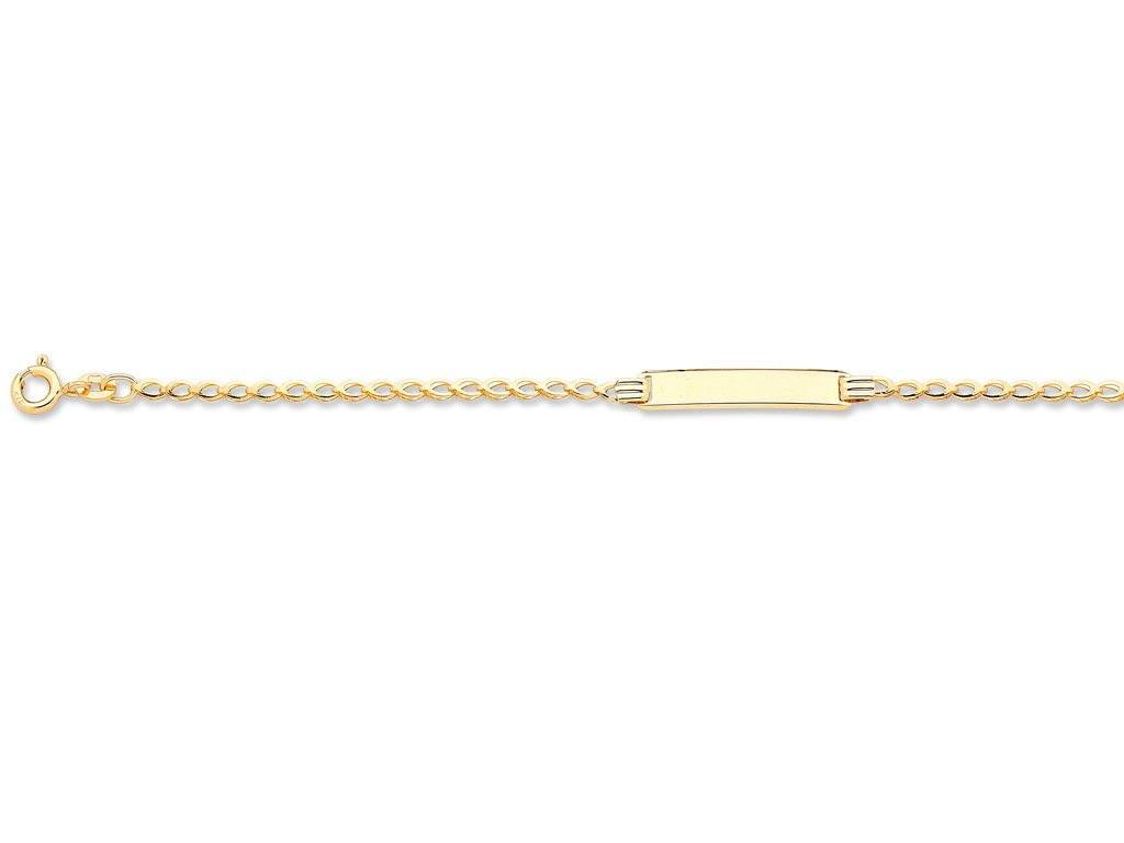 Children's 9ct Yellow Gold ID Bracelet Bracelets Bevilles 