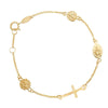 Children's Madonna Cherub Cross Bracelet Bracelets Bevilles 