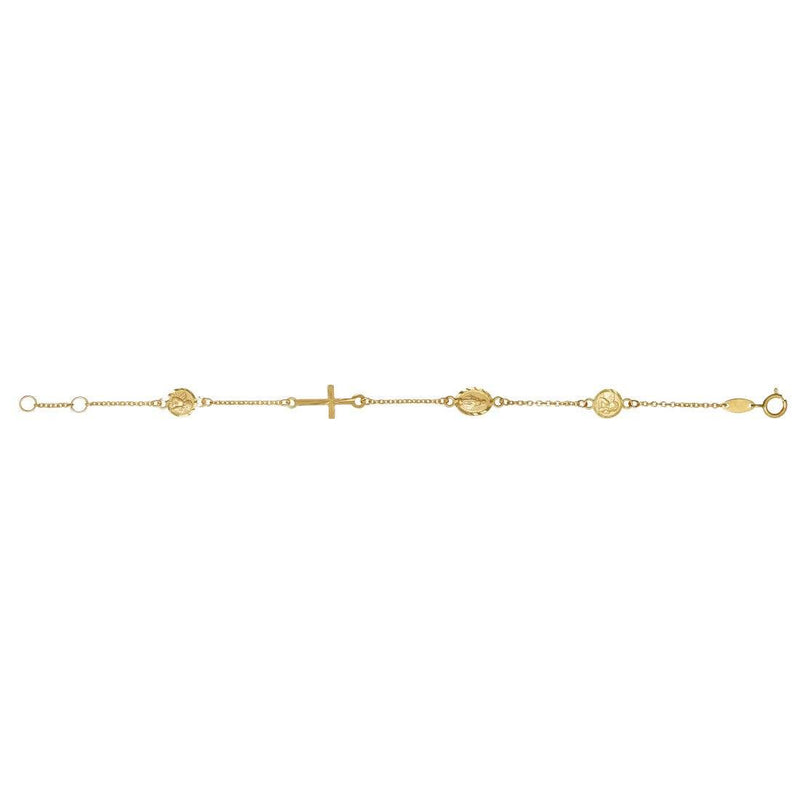 Children's Madonna Cherub Cross Bracelet Bracelets Bevilles 