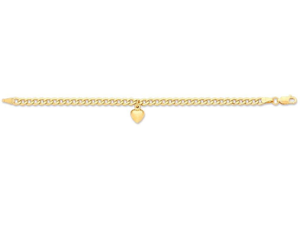 Children's 9ct Yellow Gold Silver Infused Bracelet Bracelets Bevilles 