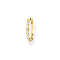 Thomas Sabo Single Hoop Earring White Stones Earrings Thomas Sabo 