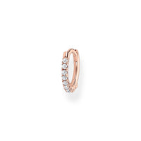 Thomas Sabo Single Hoop Earring White Stones Earrings Thomas Sabo 