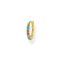 Thomas Sabo Single Hoop Earring Colourful Stones Earrings Thomas Sabo 