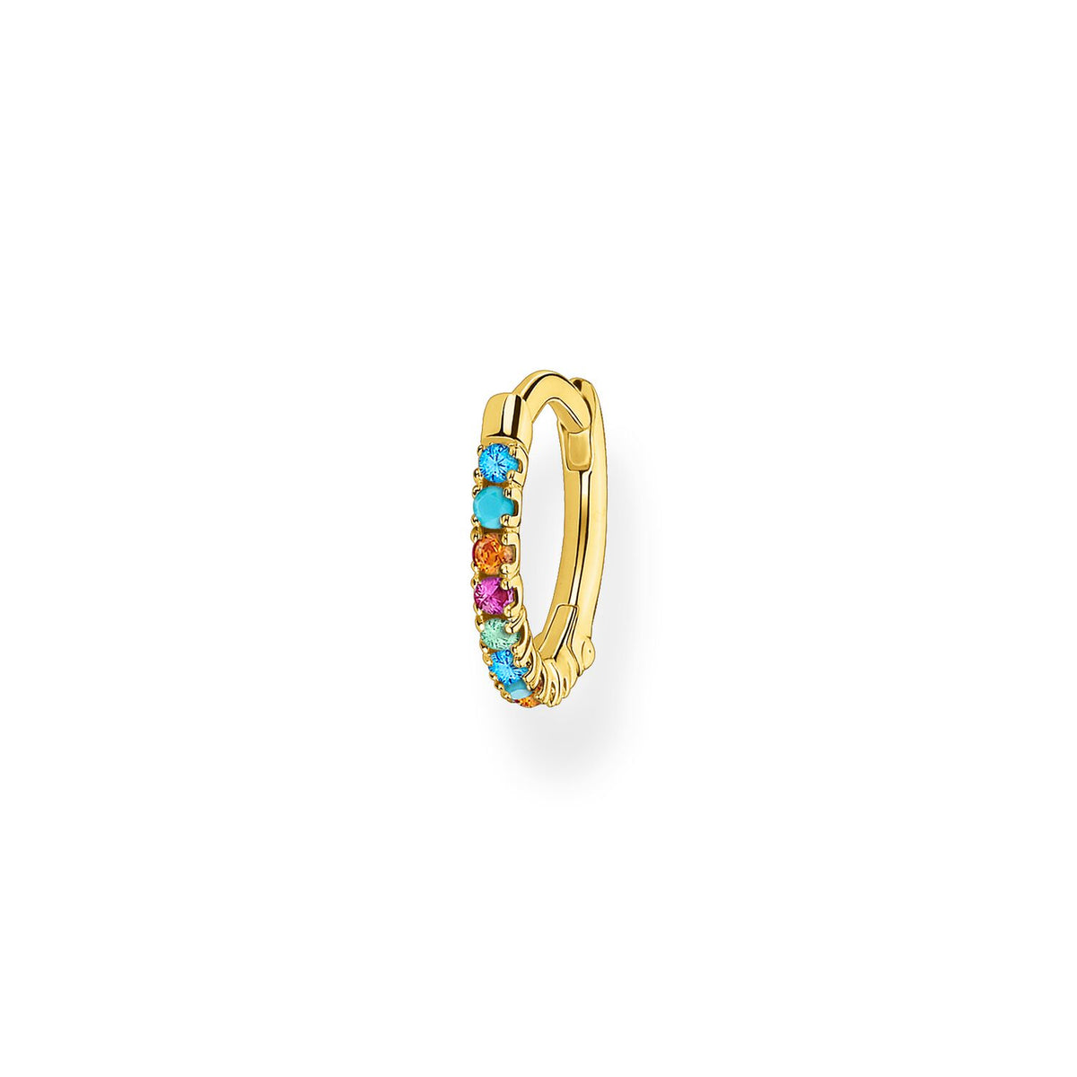 Thomas Sabo Single Hoop Earring Colourful Stones Earrings Thomas Sabo 