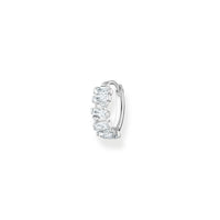 Thomas Sabo Single Hoop Earring Stones Silver Earrings Thomas Sabo 
