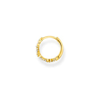 Thomas Sabo Single Hoop Earring Stones Gold Earrings Thomas Sabo 